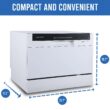 Farberware Professional FCD06ABBWHA 6-Pieces Countertop Dishwasher, White