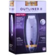 Andis Professional Outliner II Personal Trimmer, Gray (04603) with a BeauWis Blade Brush
