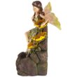 John Timberland Outdoor Floor Water Fountain with Light LED 26" High Cascading Garden Fairy and Sunflowers for Yard Garden Patio