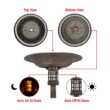 Westcharm 34" Solar LED Bird Bath: Outdoor Garden Decoration, Antique Bronze