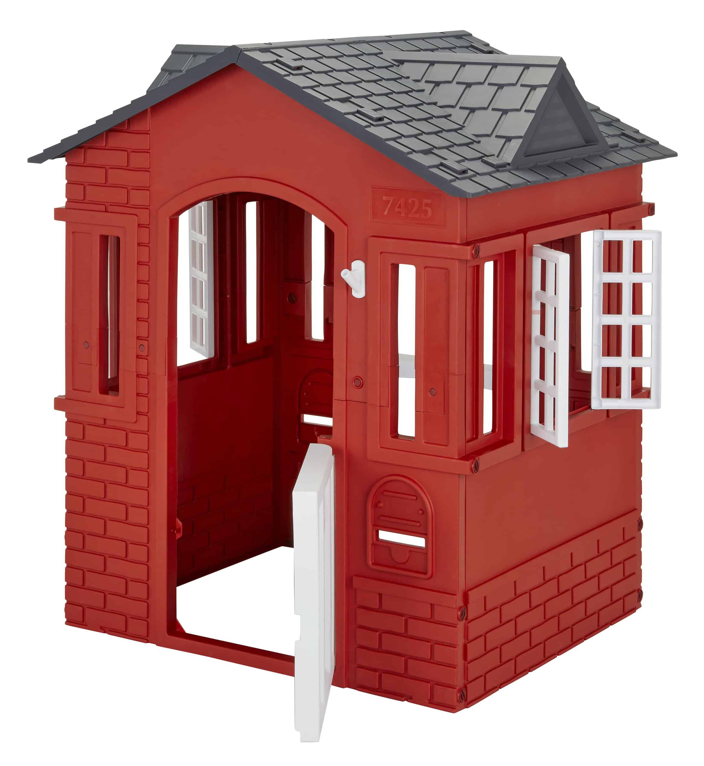Little Tikes Cape Cottage House, Red with Working Door, Window Shutters, Flag Holder | Easy Installation Process Kids 2-6 Years Old Little Tikes Cape Cottage House, Red with Working Door, Window Shutters, Flag Holder | Easy Installation Process Kids 2-6 Years Old - Image 3