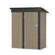 Devoko 3×5 ft.Patio Metal Shed, Lockable Garden Shed for Outdoor Backyard Patio Storage