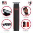 Wahl Edge Pro Lithium-Ion Cordless Beard Trimmer with T-Blade17 pc Grooming Kit for Men - 9895 Wahl Edge Pro Lithium-Ion Cordless Beard Trimmer with T-Blade17 pc Grooming Kit for Men - 9895
