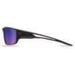 Edge Eyewear Kazbek Polarized Wraparound Safety Glasses Blue Mirror Lens Black Frame 1 pc Edge Eyewear Kazbek Polarized Wraparound Safety Glasses Blue Mirror Lens Black Frame 1 pc