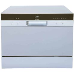 Sunpentown SD-2224DS Countertop Dishwasher with Delay Start & LED – Silver