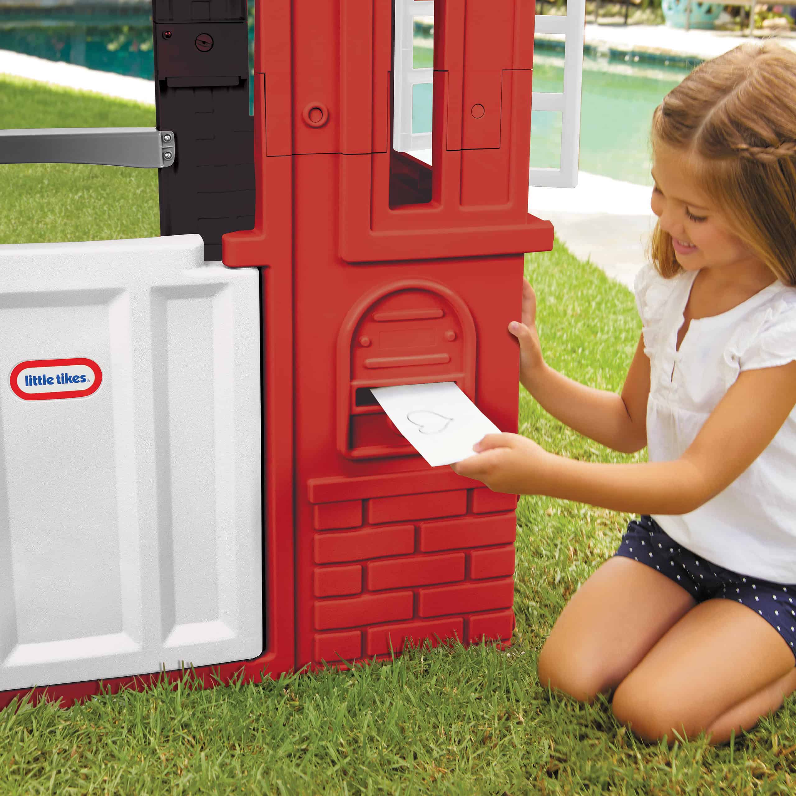 Little Tikes Cape Cottage House, Red with Working Door, Window Shutters, Flag Holder | Easy Installation Process Kids 2-6 Years Old Little Tikes Cape Cottage House, Red with Working Door, Window Shutters, Flag Holder | Easy Installation Process Kids 2-6 Years Old - Image 4