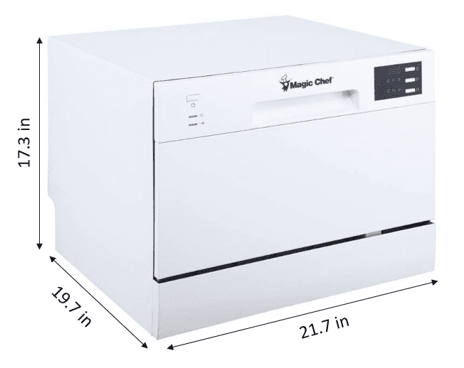 Magic Chef Energy Star 6-Place Setting Countertop Dishwasher Magic Chef Energy Star 6-Place Setting Countertop Dishwasher - Image 7