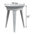 Panacea Galvanized Vintage Style Metal Bird Bath and Pedestal Stand, Gray
