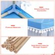Costway Kids Play Tent Large Playhouse Children Play Castle Fairy Tent Gift w/ Mat Blue Costway Kids Play Tent Large Playhouse Children Play Castle Fairy Tent Gift w/ Mat Blue