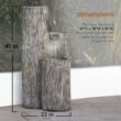 Alpine Corporation Tiering Column Fountain with LED Lights