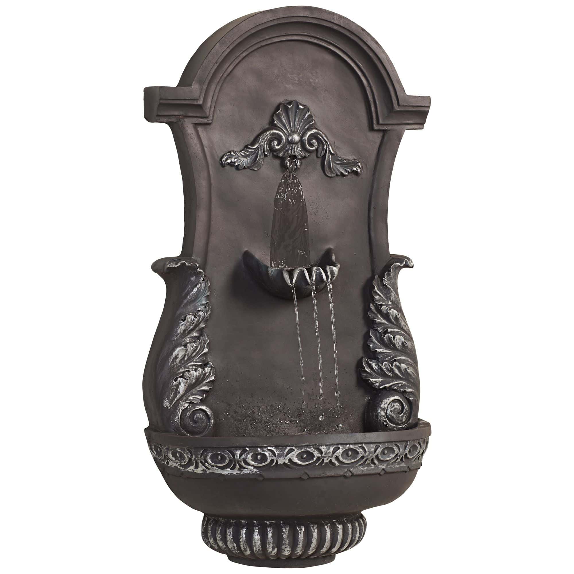 John Timberland Outdoor Wall Water Fountain 33" High 2 Tiered Ornate for Yard Garden Patio Deck Home John Timberland Outdoor Wall Water Fountain 33" High 2 Tiered Ornate for Yard Garden Patio Deck Home - Image 6