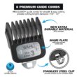 Wahl Diamond Edge Lithium-Ion Cordless Beard Trimmer Kit, Men, 12pc, Black - 9886-600