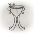Alpine Corporation 22" x 24" x 36" Decorative Metal Birdbath Bowl on Stand, Rustic