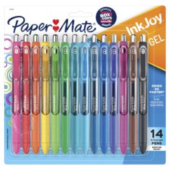 Paper Mate Inkjoy Gel Pen, Retractable, Medium 0.7 mm, Assorted Ink and Barrel Colors, 14/pack Bundle of 5 Packs
