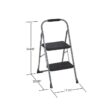 Cosco Home and Office 2 Step Steel Step Stool with 200 lb. Load Capacity