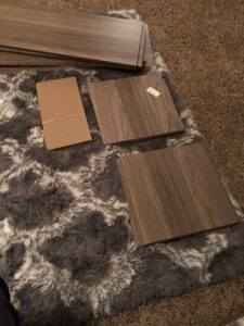 ClosetMaid 35.88 in. H x 36 in. W x 12 in. D Grey Wood 9-Cube Storage Organizer