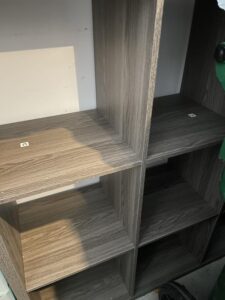 ClosetMaid 43.98 in. H x 43.82 in. W x 13.50 in. D Graphite Gray Wood Large 9- Cube Organizer
