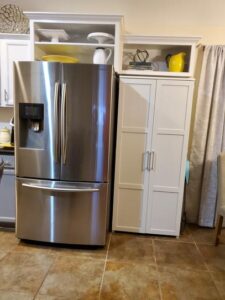 HomeVisions Soft White Storage Cabinet