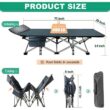 ShangQuan WuLiu Folding Camping Cots for Adults Heavy Duty cot with Carry Bag Portable Sleeping Bed for Traveling