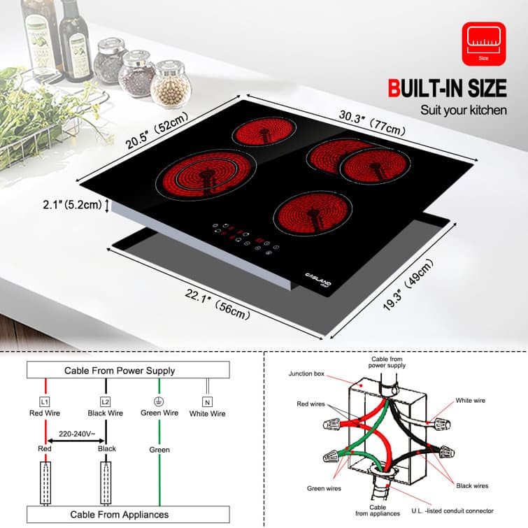 Gaslandchef 30" Electric Cooktop Gaslandchef 30" Electric Cooktop - Image 8
