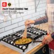Gaslandchef 30'' Gas 5 Burner Cooktop with Dual Size Power Burner
