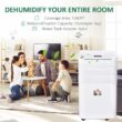 Homcom 21 Pints per Day Console Dehumidifier for Rooms up to 129 Square Feet Sq. Ft.