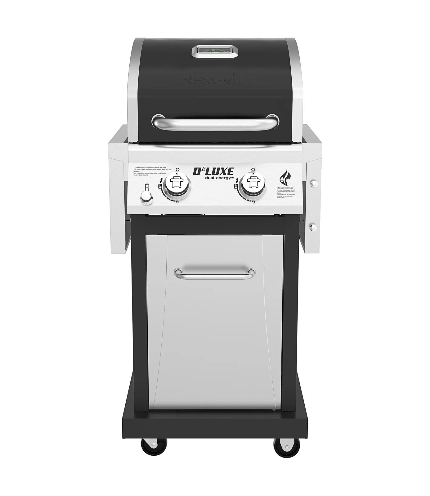 Nexgrill Deluxe 2-Burner Grill: Foldable Side Shelves & 28000 BTUs for Compact Grilling Nexgrill Deluxe 2-Burner Grill: Foldable Side Shelves & 28000 BTUs for Compact Grilling - Image 2