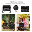 Outsunny 2 - Burner Portable Liquid Propane Gas Grill