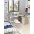 FUFU&GAGA 55.1 in. L-Shaped Beige Wood Computer Desk Writing Desk Office Executive Desk W/Removable Tabletop, Shelves, 3-Drawers FUFU&GAGA 55.1 in. L-Shaped Beige Wood Computer Desk Writing Desk Office Executive Desk W/Removable Tabletop, Shelves, 3-Drawers