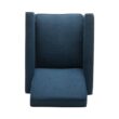 Noble House Darvis 27 in. Dark Blue Club Chair Recliner