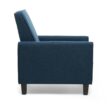 Noble House Darvis 27 in. Dark Blue Club Chair Recliner