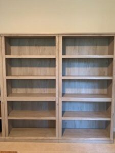 SAUDER 69.76 in. Chestnut Wood 5-shelf Standard Bookcase with Adjustable Shelves