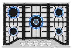 Gaslandchef 30'' Gas 5 Burner Cooktop with Dual Size Power Burner