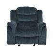 Noble House Hawthorne 39 in. Gray Polyester 3 Position Recliner