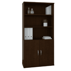 Bush Business Furniture Series C 72.8" H x 35.70" W Standard Bookcase - Mocha Cherry