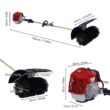 YIYIBYUS OT-MLLCR-846 2.3 HP Powerful Handheld Cleaning Sweeper Power Lawn Sweeper