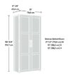 HomeVisions Soft White Storage Cabinet