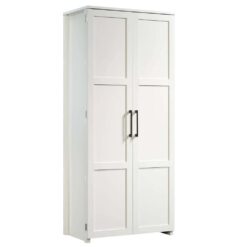HomeVisions Soft White Storage Cabinet