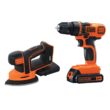 BLACK+DECKER 2-Tool 20-volt Max Power Tool Combo Kit Case (1 Li-ion Battery Included and Charger Included)