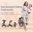 B.Childhood High Landscape Baby Stroller Folding Reversible Seat,Unisex,Blue B.Childhood High Landscape Baby Stroller Folding Reversible Seat,Unisex,Blue