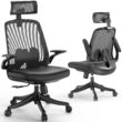 Famistar Ergonomic Office Gaming Desk Chair，High Back Mesh Computer Chair with Adjustable Lumbar Support for Home Office study