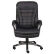 Boss High Back Executive Chair with Pewter Finished Base