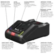 Bosch 18 8 Amp-Hour; Lithium-ion Battery Charger (Charger Included)