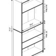 FURINNO JAYA Simply Home 5-Shelf Bookcase, 5-Tier, Espresso