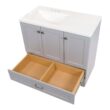 Diamond NOW Cassidy 36-in Pearl Gray Single Sink Bathroom Vanity with White Cultured Marble Top