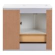 Diamond NOW Cassidy 36-in Pearl Gray Single Sink Bathroom Vanity with White Cultured Marble Top
