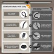 Pzloz Led Desk Lamp for Office Home - Eye Caring Architect lamp with Clamp