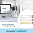 OttLite Cool Breeze LED Lamp with Bladeless Fan Desktop, Table or Nightstand Lamp for Studying or Reading - White OttLite Cool Breeze LED Lamp with Bladeless Fan Desktop, Table or Nightstand Lamp for Studying or Reading - White
