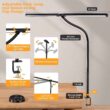 Pzloz Led Desk Lamp for Office Home - Eye Caring Architect lamp with Clamp