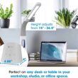OttLite Cool Breeze LED Lamp with Bladeless Fan Desktop, Table or Nightstand Lamp for Studying or Reading - White OttLite Cool Breeze LED Lamp with Bladeless Fan Desktop, Table or Nightstand Lamp for Studying or Reading - White